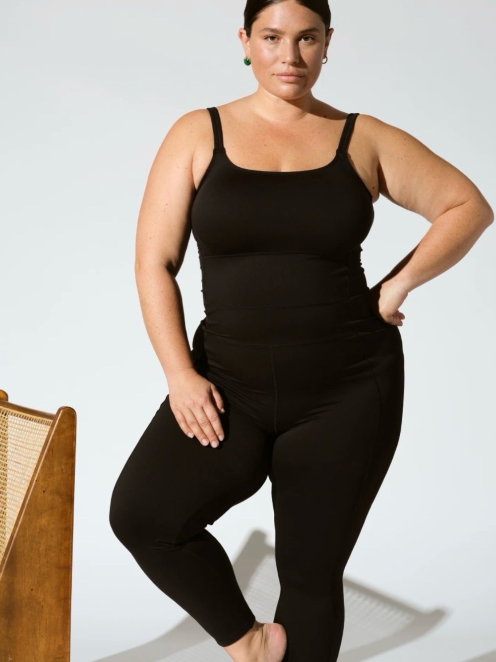 Universal Standard Black Next-to-Naked Bodysuit